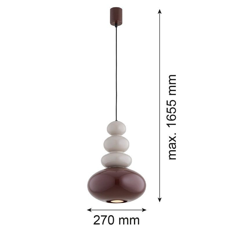 Lampa Wisząca Diego Kaszmir-Terakota 8820 Argon