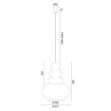 Lampa Wisząca Diego Kaszmir-Terakota 8820 Argon