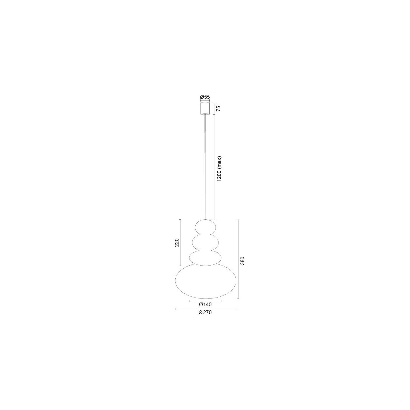 Lampa Wisząca Diego Kaszmir-Terakota 8820 Argon