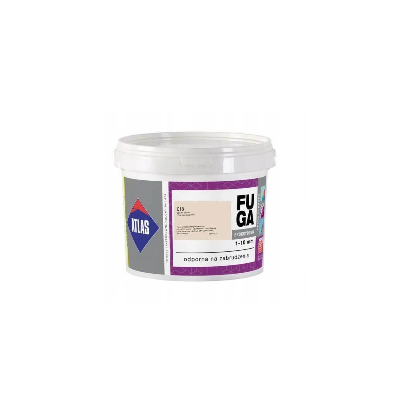 Fuga Epoksydowa Beżowa Pastelowa 5 Kg 018 Atlas
