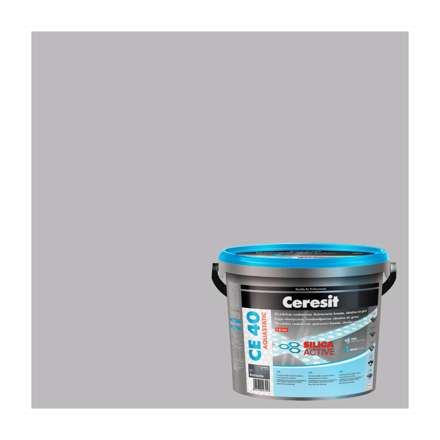Fuga Elastyczna CE 40 Aquastatic Grey 07 5 kg Ceresit