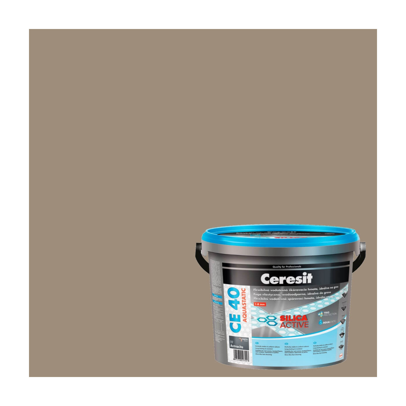 Fuga Elastyczna CE 40 Aquastatic Cement Grey 12 5 kg Ceresit