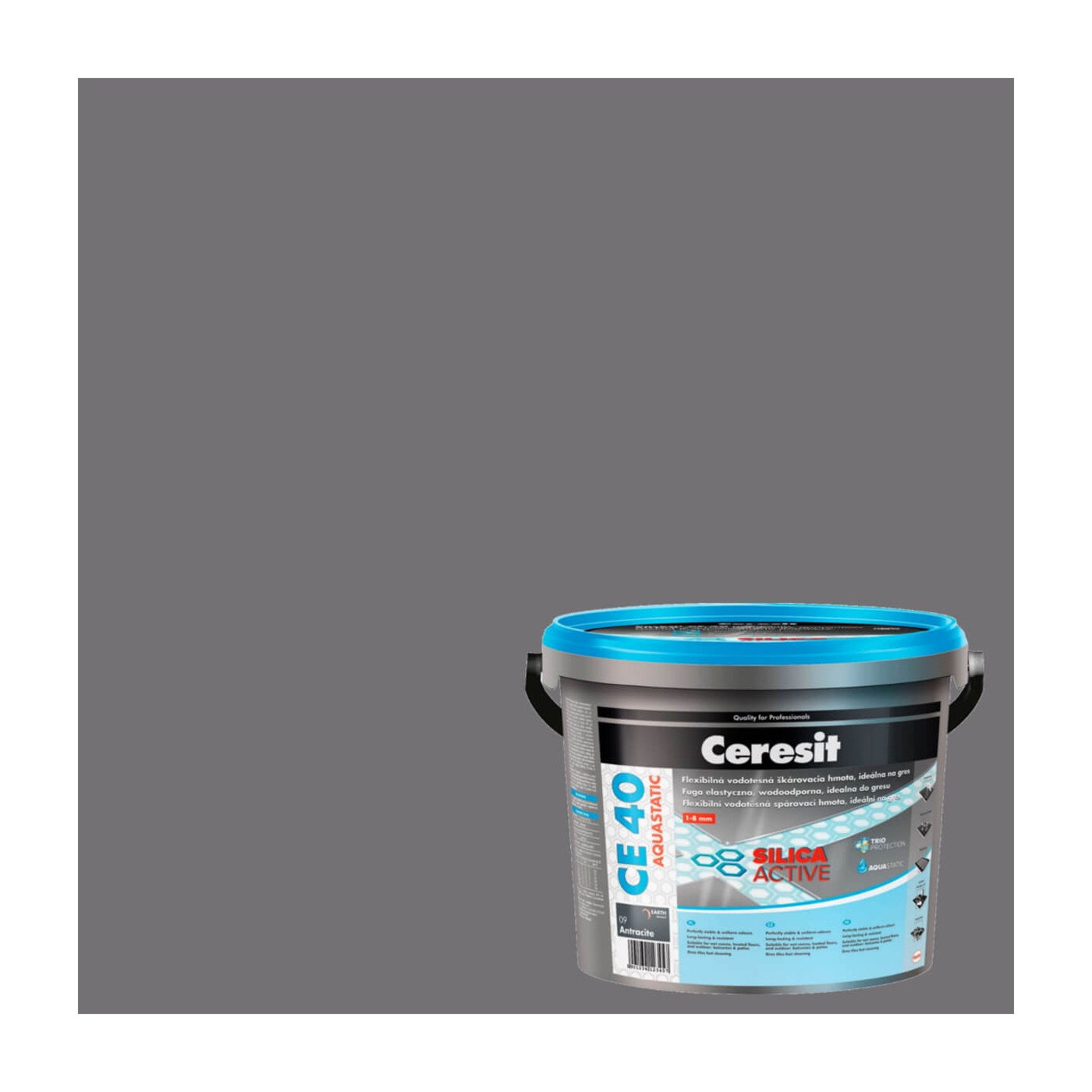 Fuga Elastyczna CE 40 Aquastatic Antracite 13 5 kg Ceresit