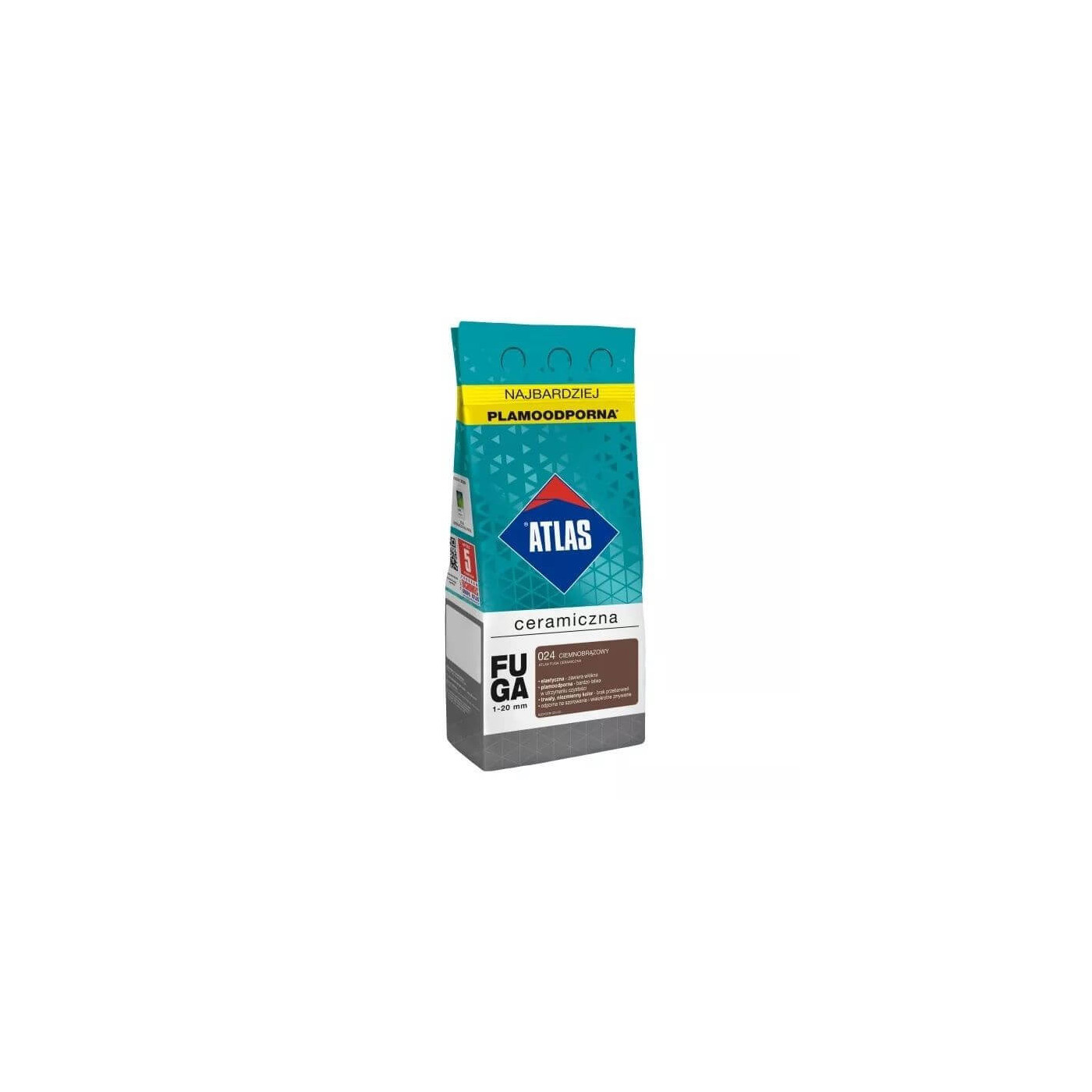 Fuga Ceramiczna 2 Kg 024 Ciemnobrązowy Atlas