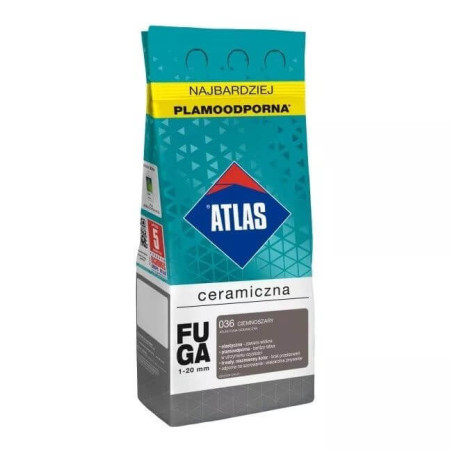Fuga Ceramiczna 2 Kg 036 Ciemnoszary Atlas
