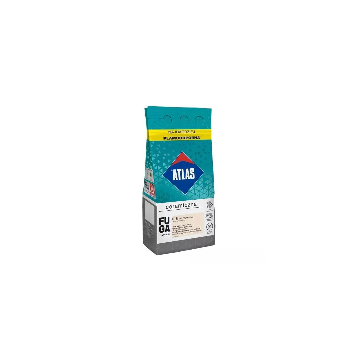 Fuga Ceramiczna 5 Kg 018 Beż Pastelowy Atlas