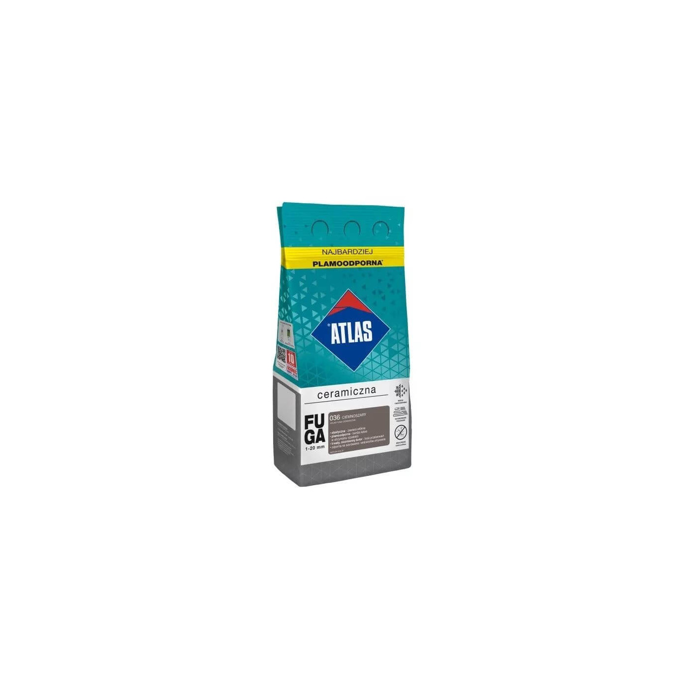 Fuga Ceramiczna 5 Kg 036 Ciemnoszary Atlas