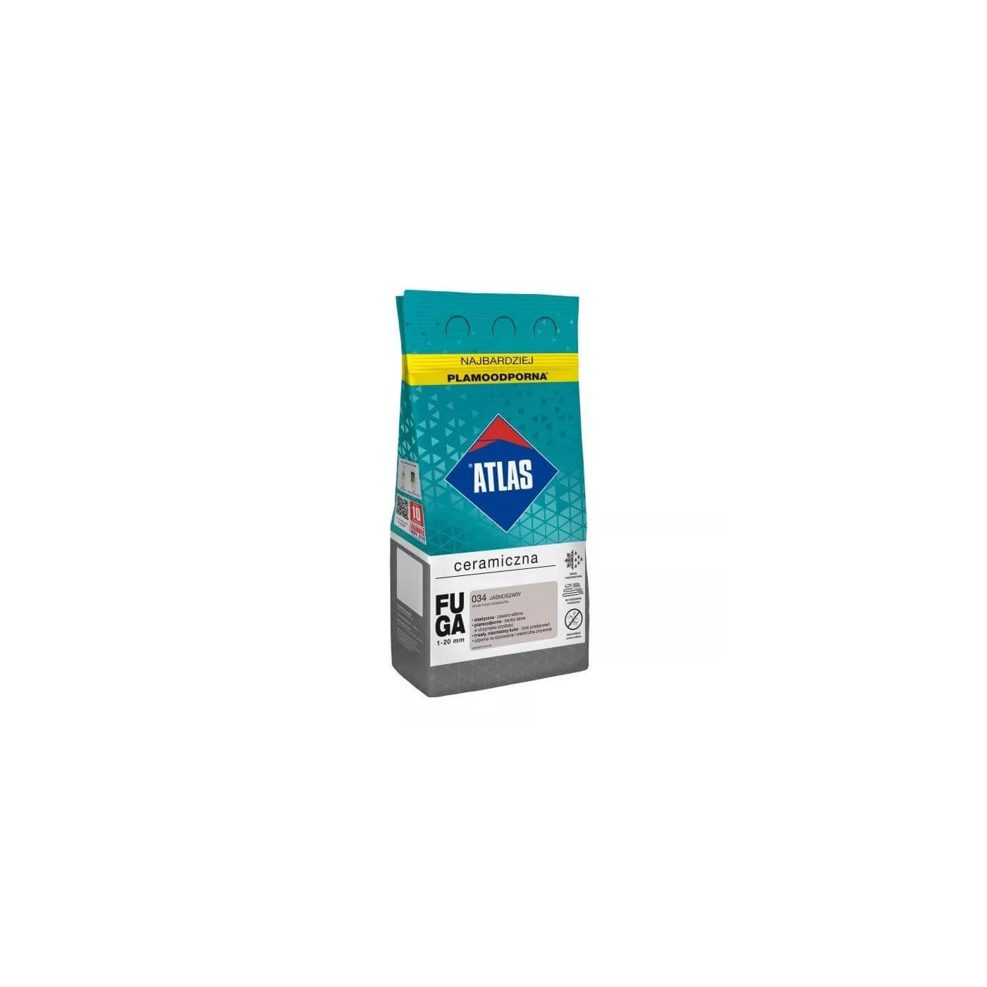 Fuga Ceramiczna 5 Kg 034 Jasnoszary Atlas