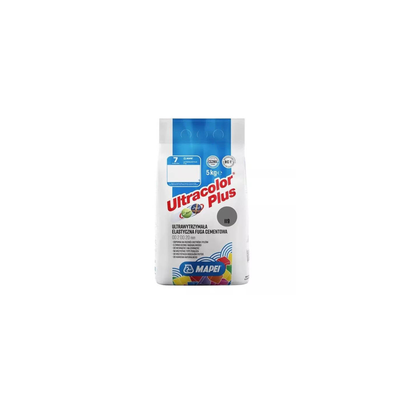 Fuga Elastyczna Ultracolor Plus 119 Londyński Szary 5 kg Mapei