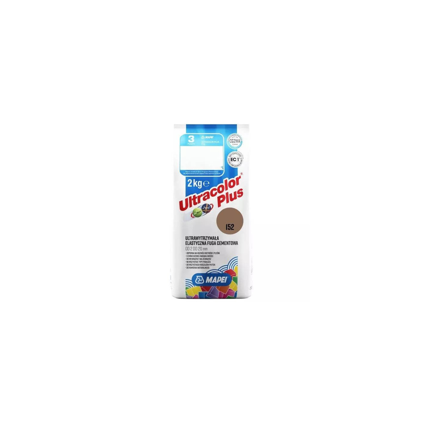 Fuga Elastyczna Ultracolor Plus 152 Lukrecja 2 kg Mapei