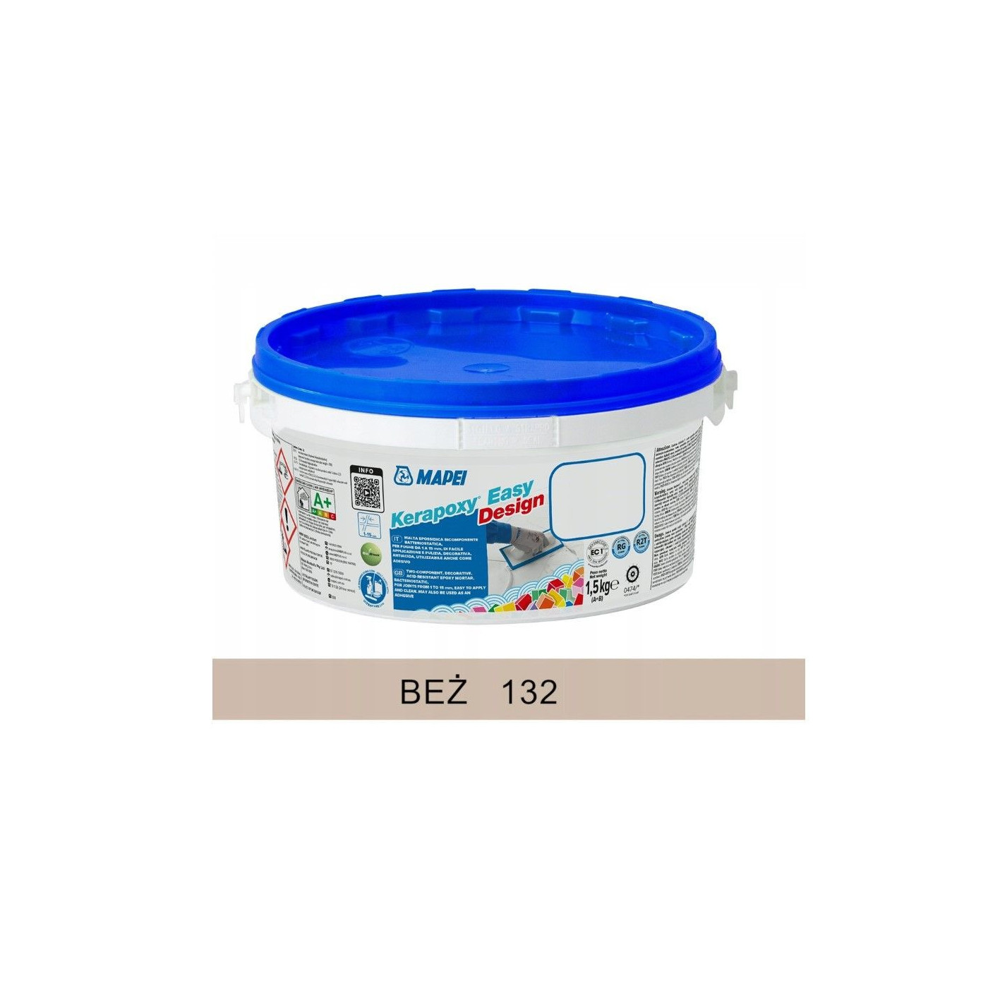 Fuga Kerapoxy ED Beżowy 132 1,5 kg Mapei