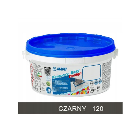 Fuga Kerapoxy ED Czarny 120 1,5 kg Mapei