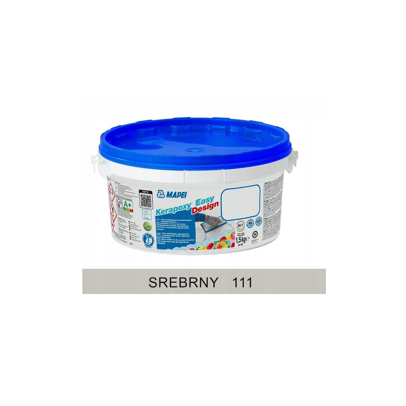 Fuga Kerapoxy ED Srebro 111 1,5 kg Mapei