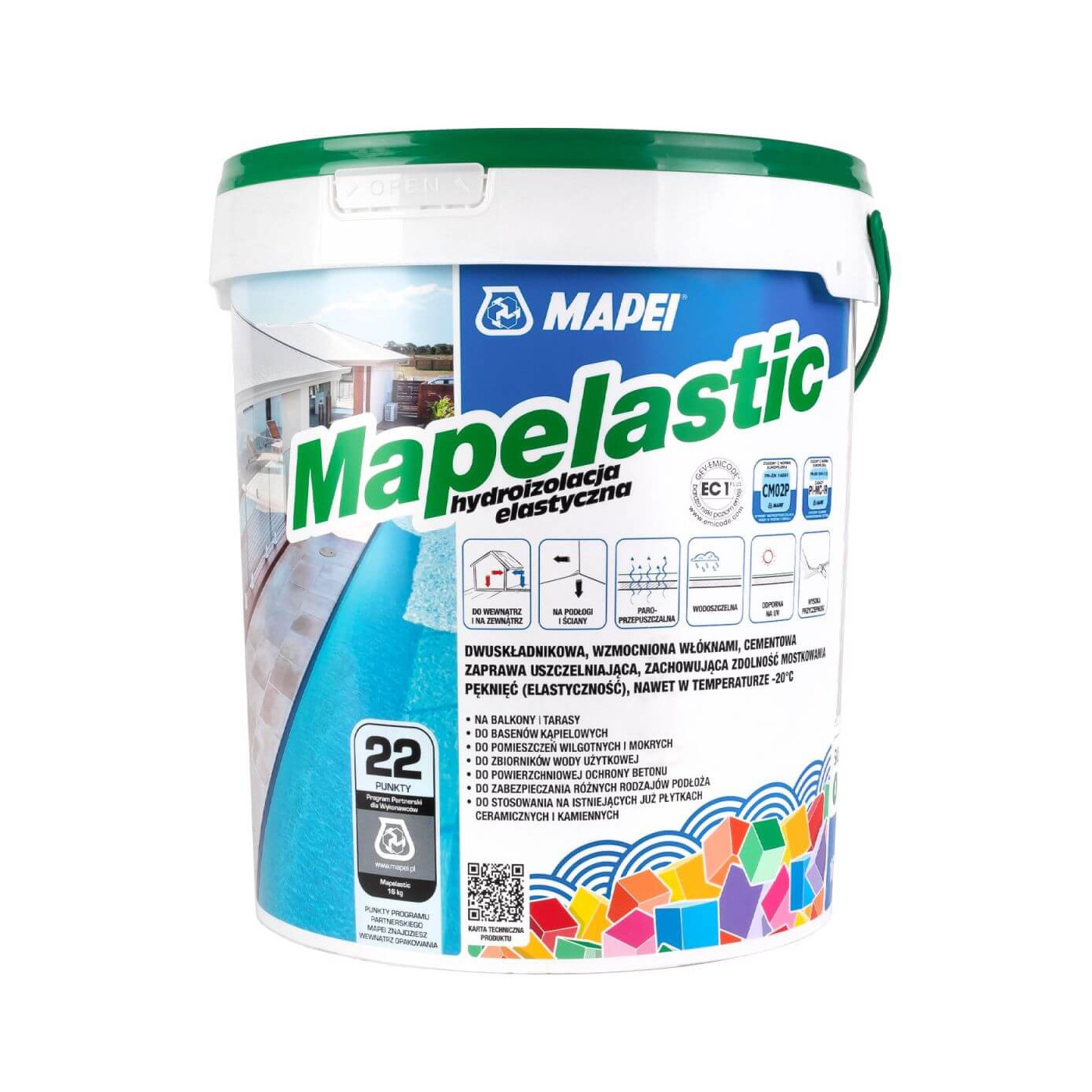 Izolacja Przeciwwodna A+B Mapelastic 16 kg Mapei