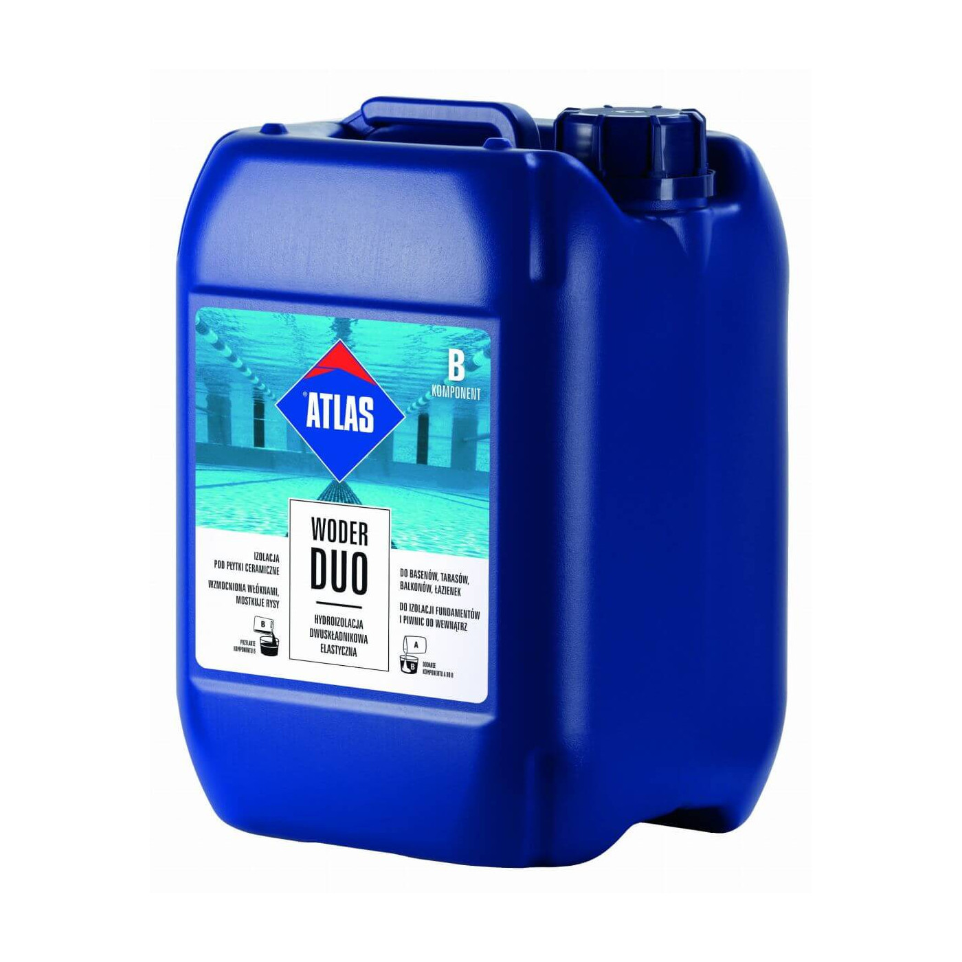 Hydroizolacja Dwuskładnikowa Woder Duo Składnik B 8Kg Atlas