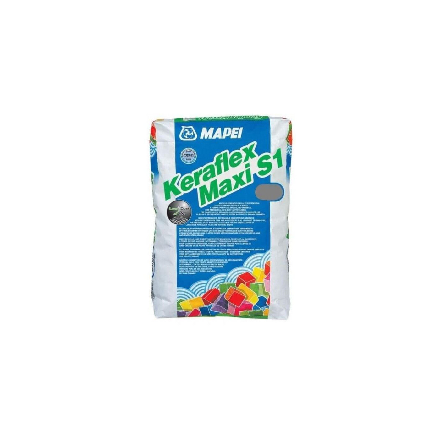 Zaprawa klejąca do płytek i kamienia Mapei Keraflex Maxi S1 szara 25 kg