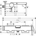 Bateria Wannowa Tecturis E Chrom 73420000 Hansgrohe