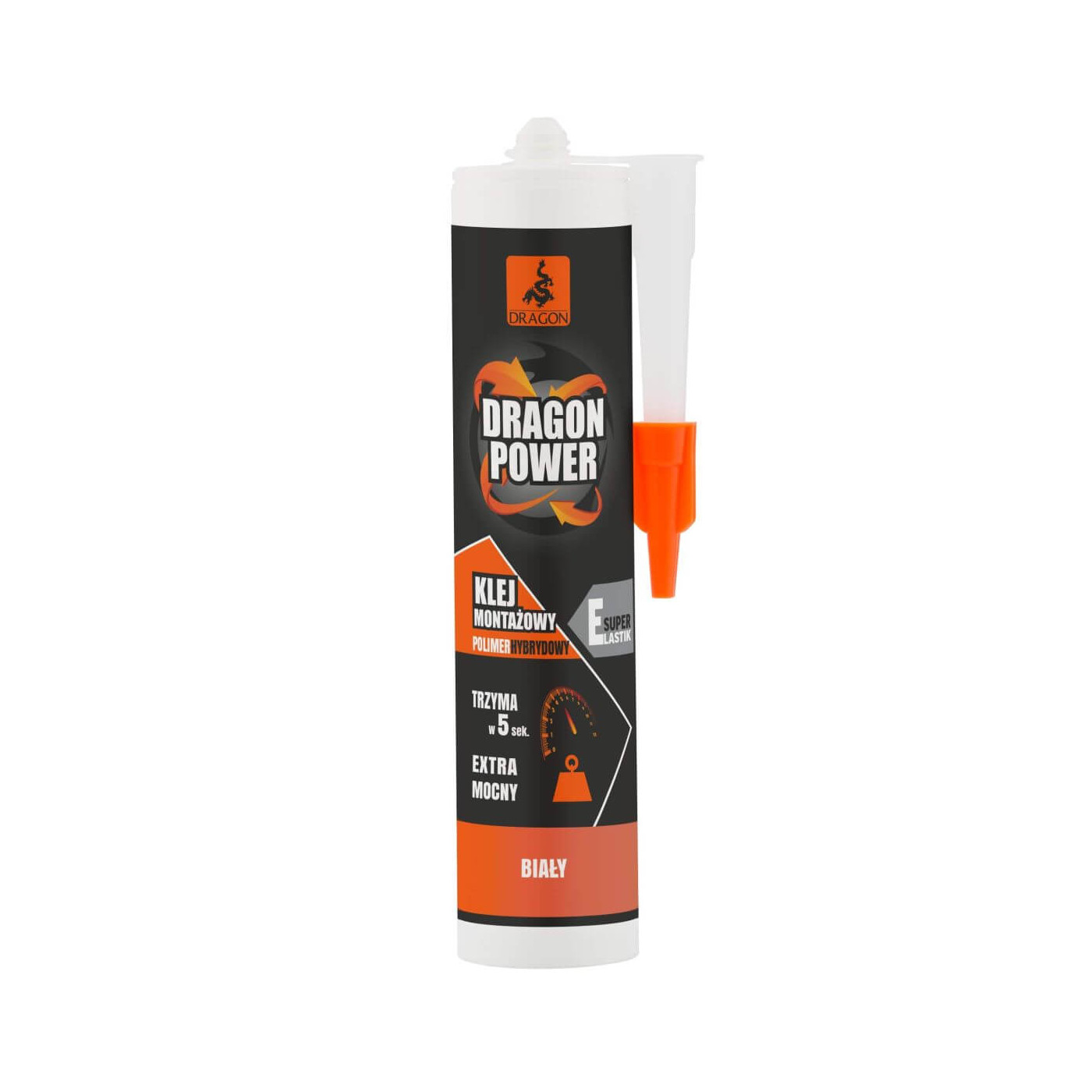 Klej Montażowy Hybrydowy Power Kartusz 290 ml Dragon