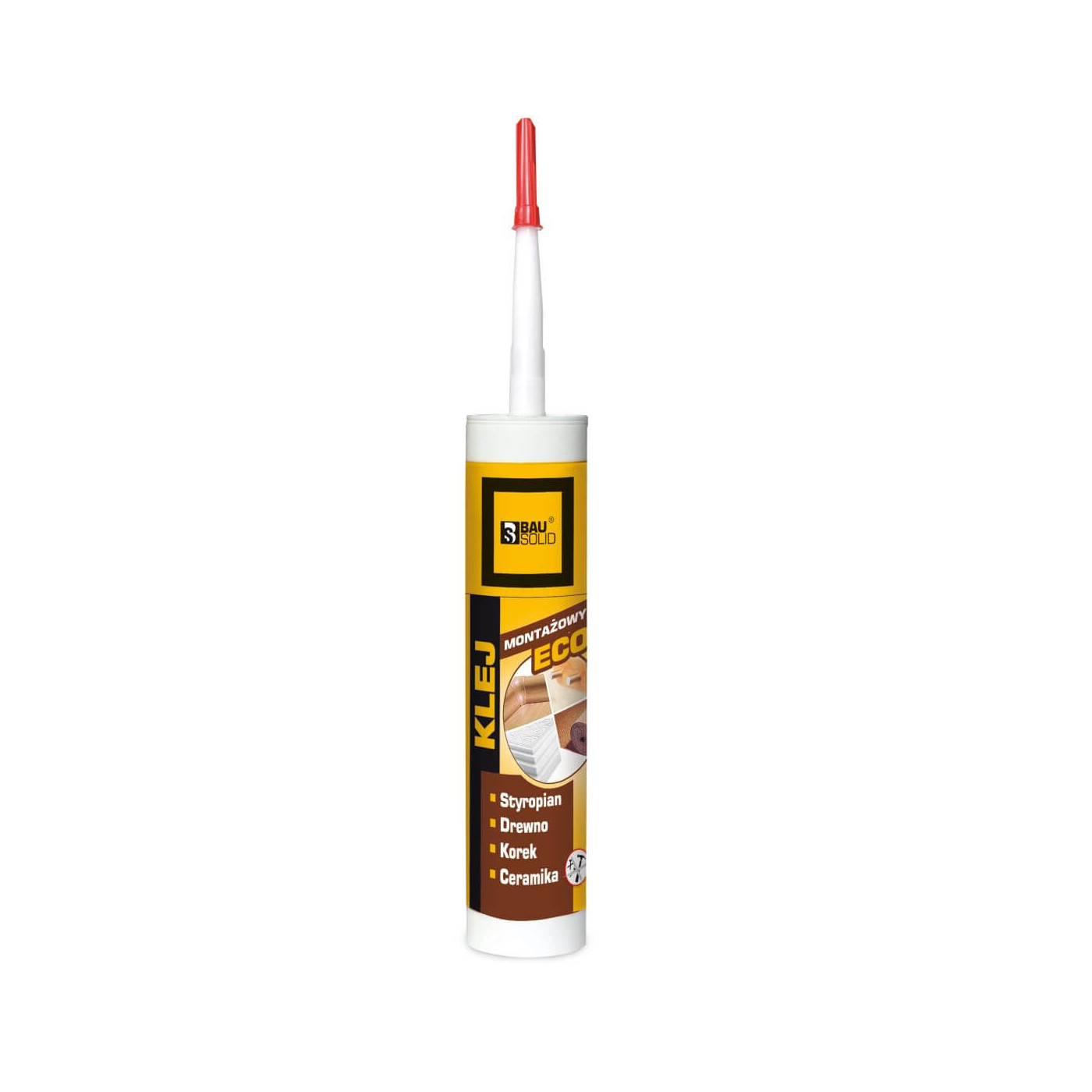 Klej Montażowy Eco Wodny Biały 300 ml Bausolid