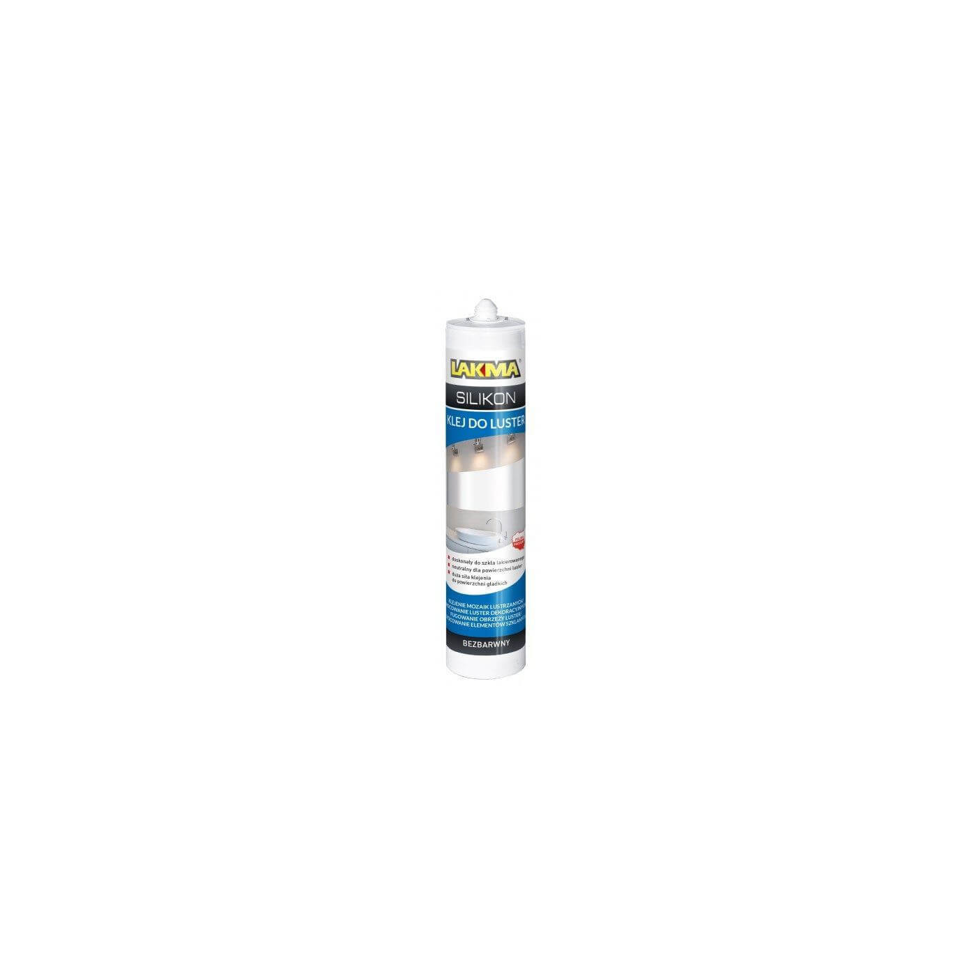 Silikonowy Klej Do Luster 300 ml Lakma
