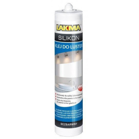 Silikonowy Klej Do Luster 300 ml Lakma