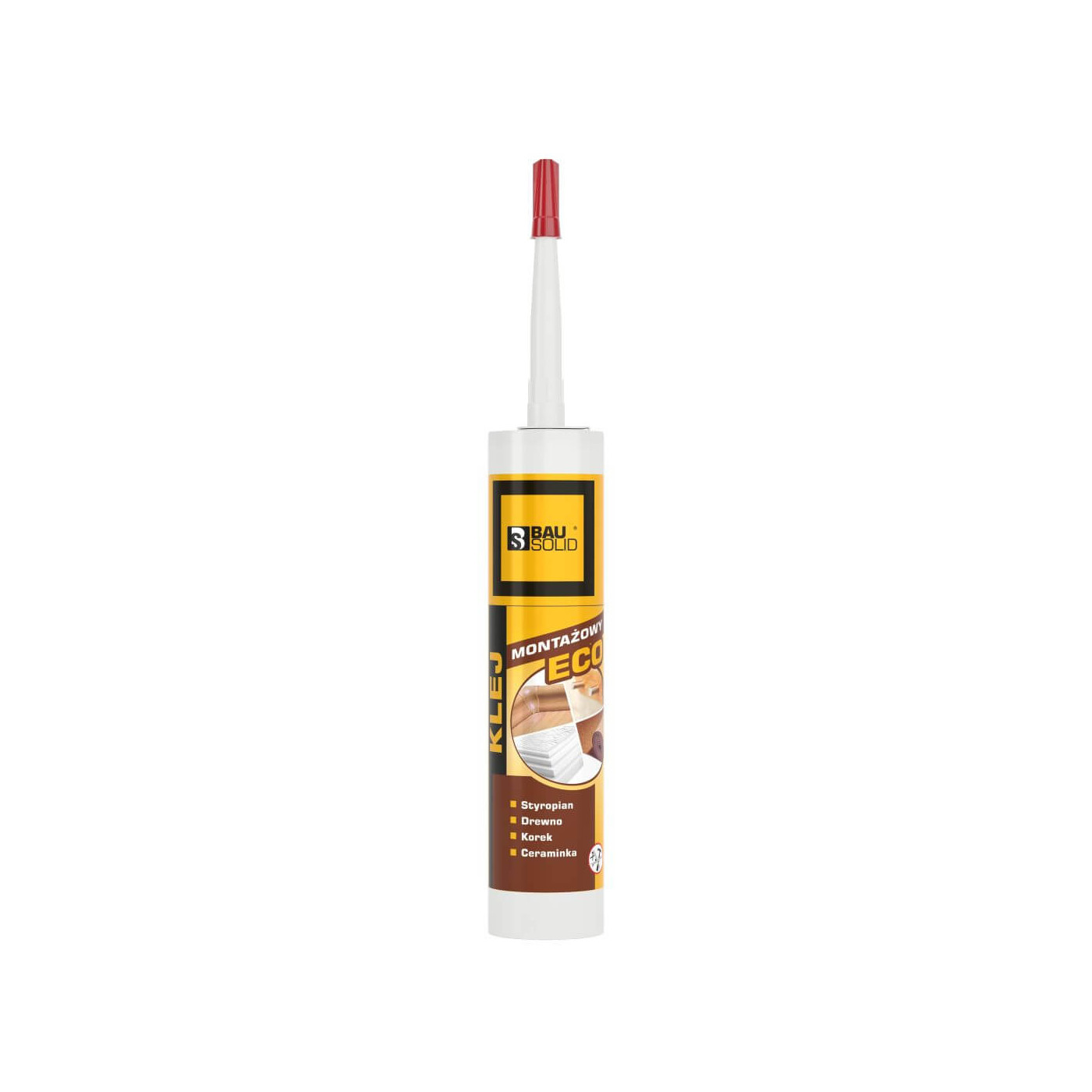 Klej Montażowy Eco Wodny Biały 300ml Bausolid