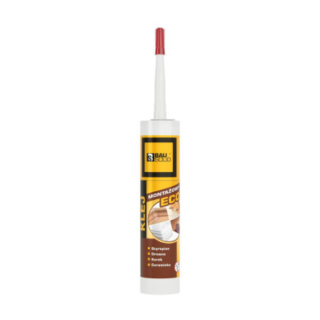 Klej Montażowy Eco Wodny Biały 300ml Bausolid