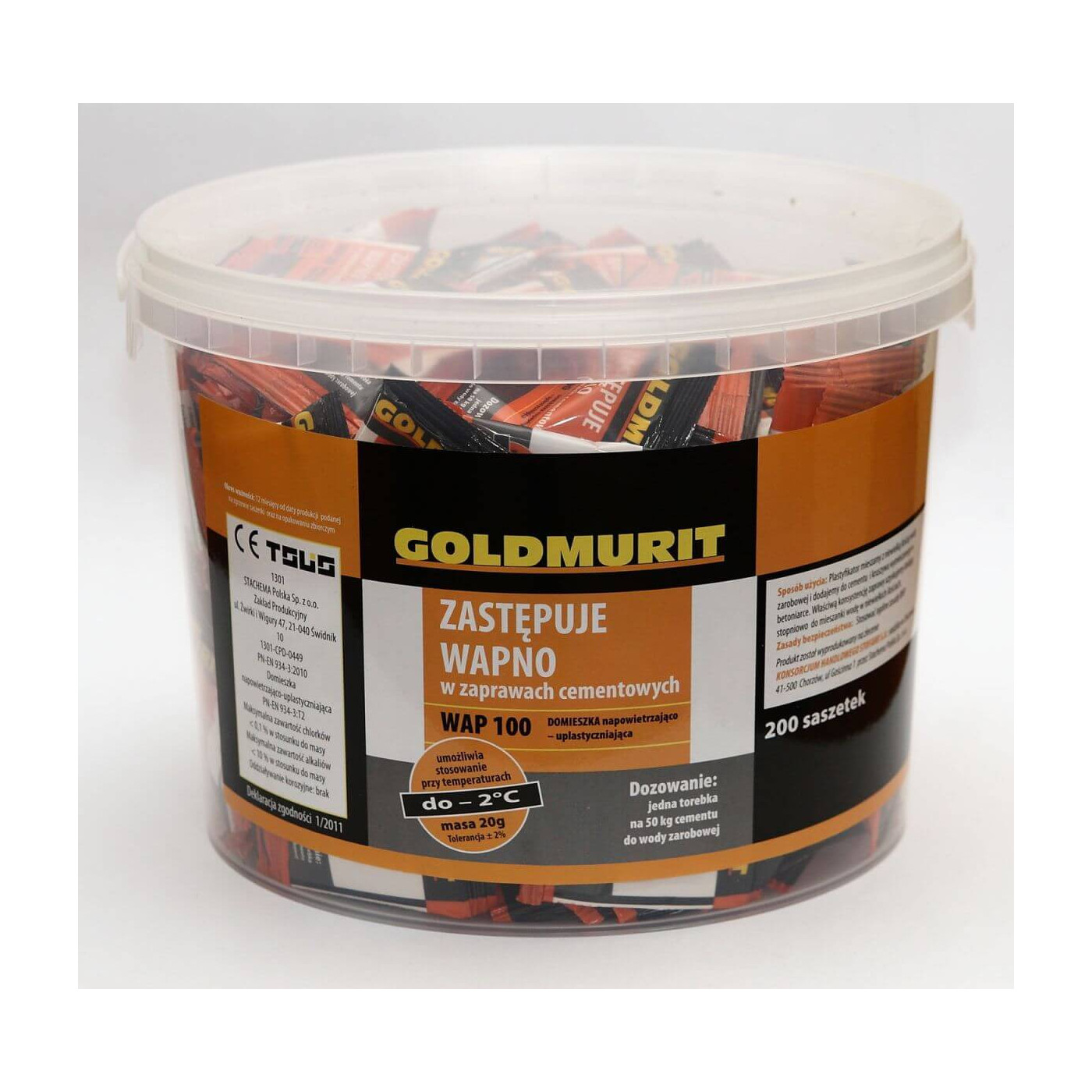 Plastyfikator Do Zapraw Cementowych Admix 20 g Goldmurit