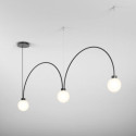 Lampa Wisząca Flying Ball ARC WP x3 Led Czarny 59866-L940-D0-00-12 Aqform