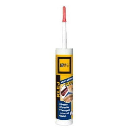 Klej Montażowy SBS Kauczukowy Żółty 300 ml Bausolid