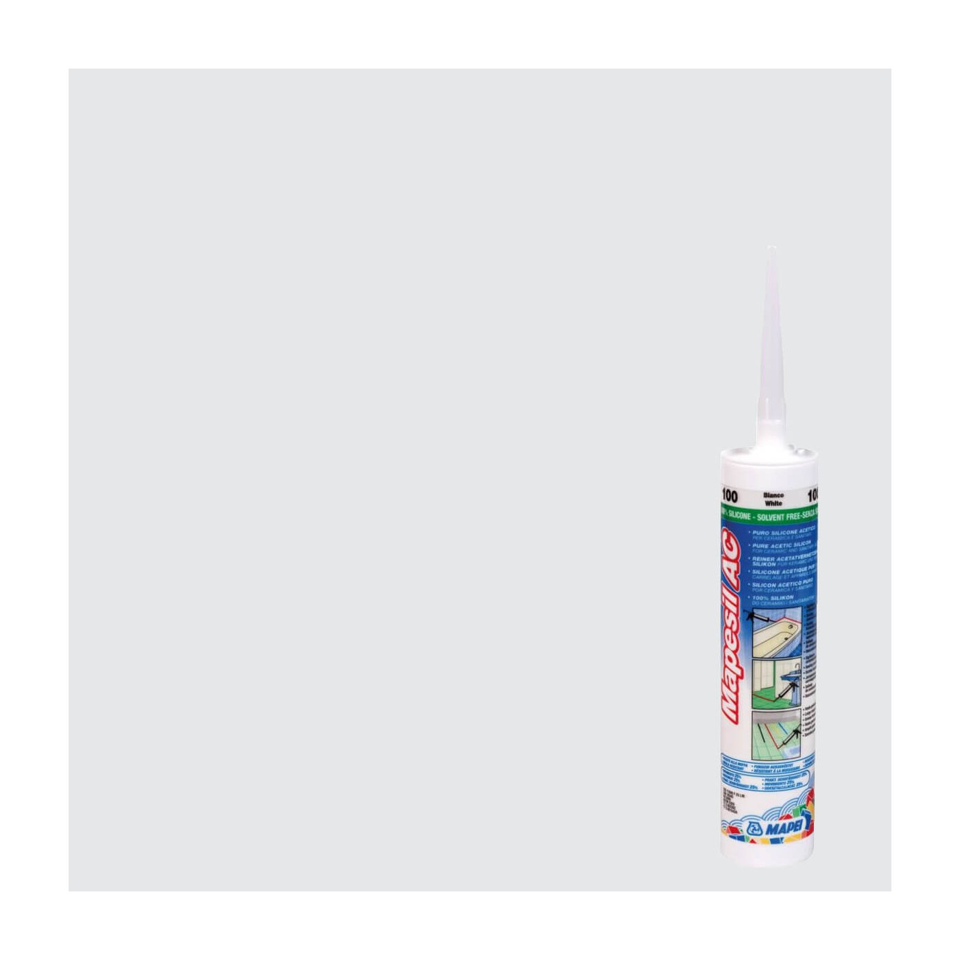 Silikon Mapesil AC Srebrny 111 310 ml Mapei