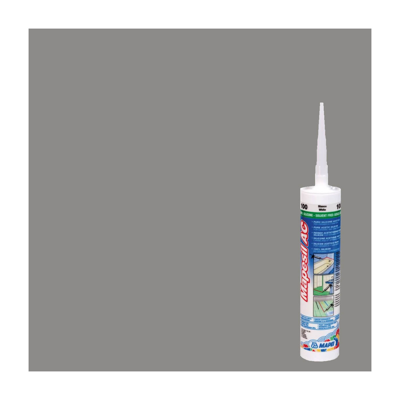 Silikon Mapesil AC Szary 113 310 ml Mapei