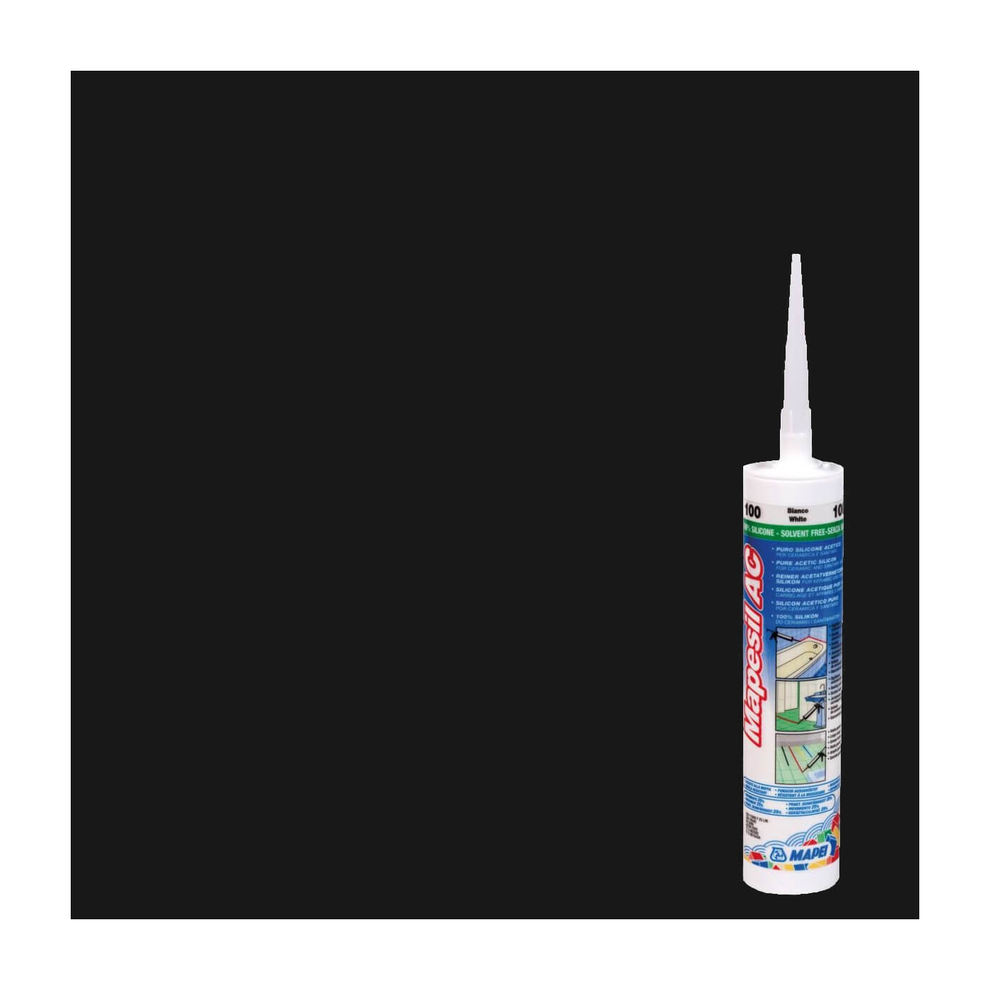 Silikon Mapesil AC Czarny 120 310 ml Mapei