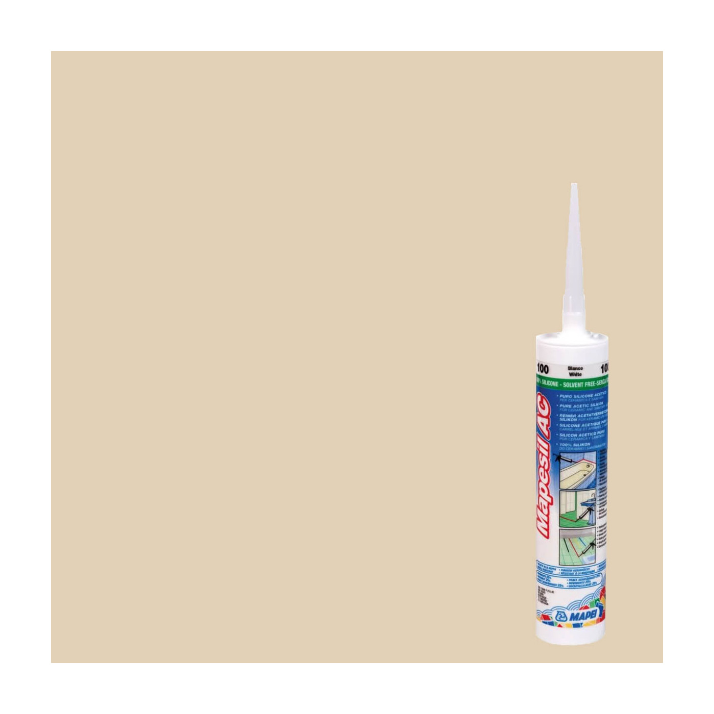 Silikon Mapesil AC Beż 2000 132 310 ml Mapei