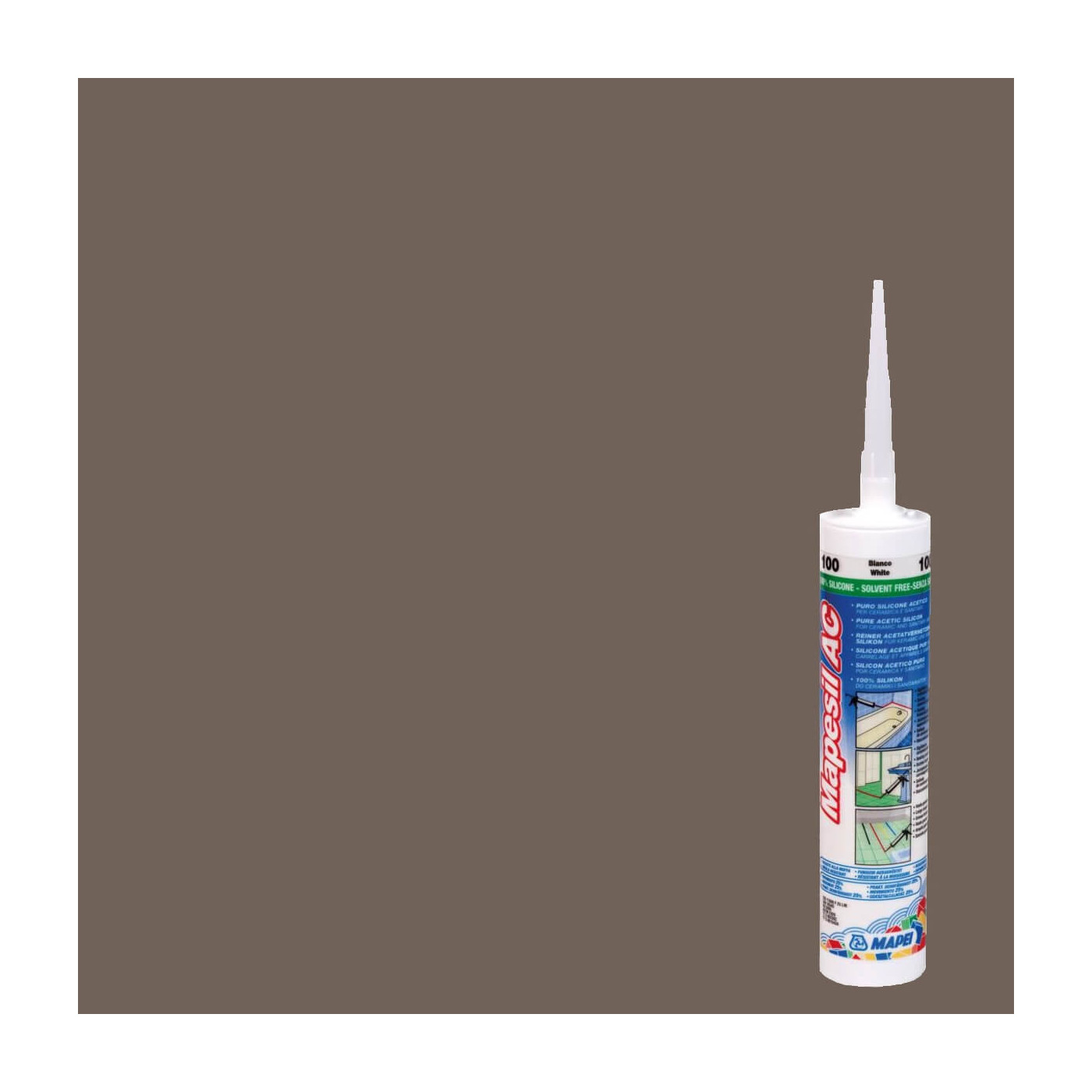 Silikon Mapesil AC Brunatny 136 310 ml Mapei