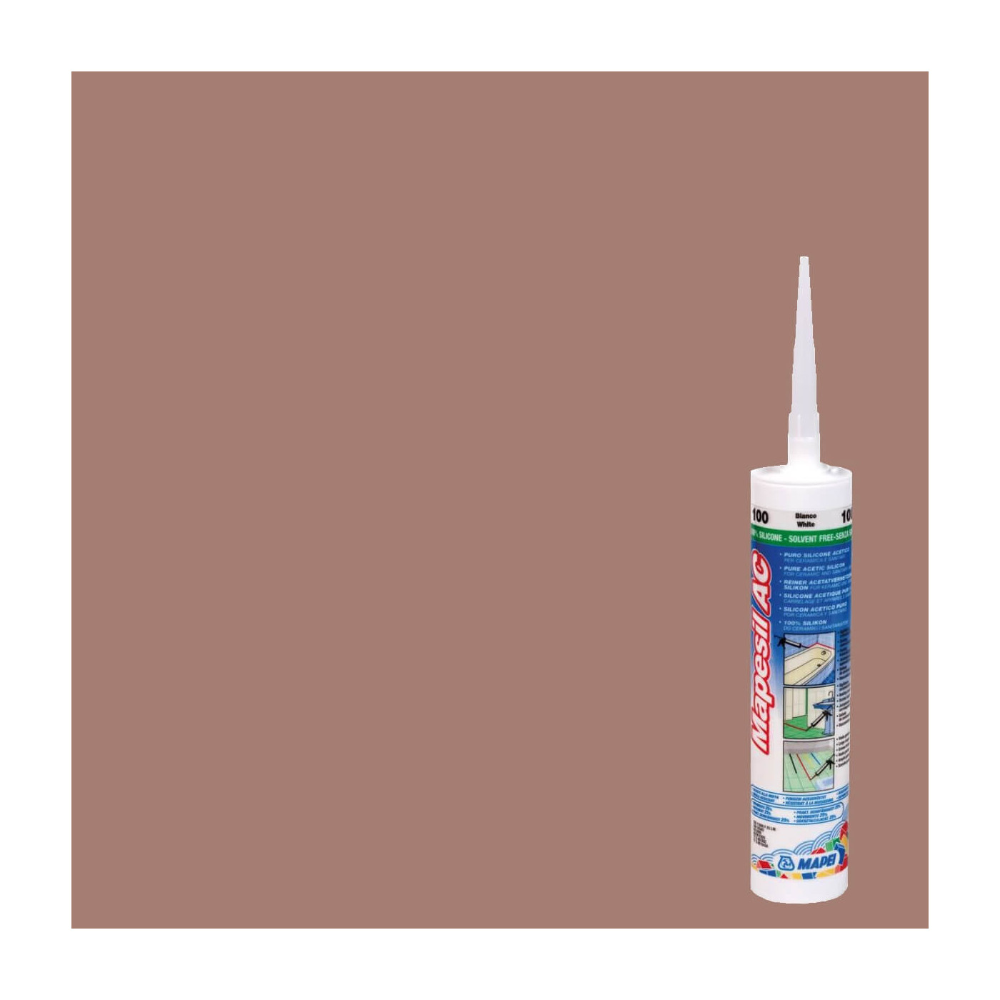Silikon Mapesil AC Brąz 142 310 ml Mapei