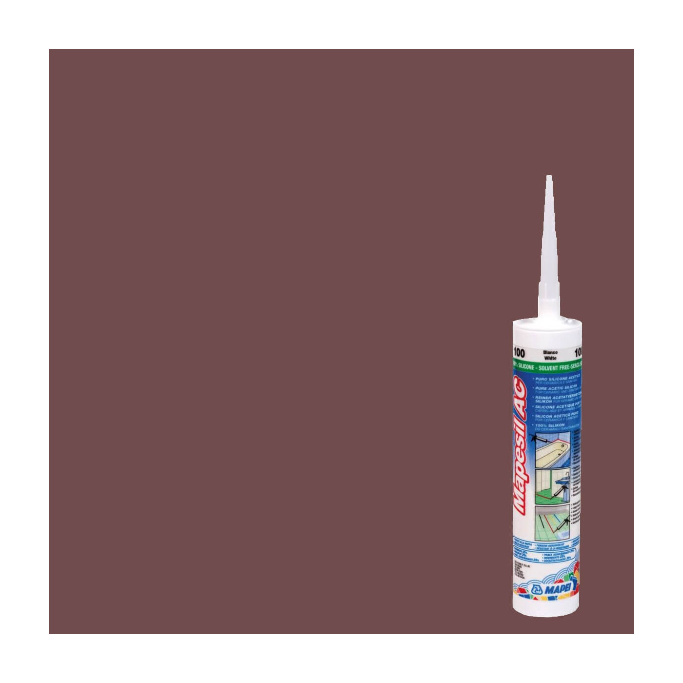 Silikon Mapesil AC Czekolada 144 310 ml Mapei