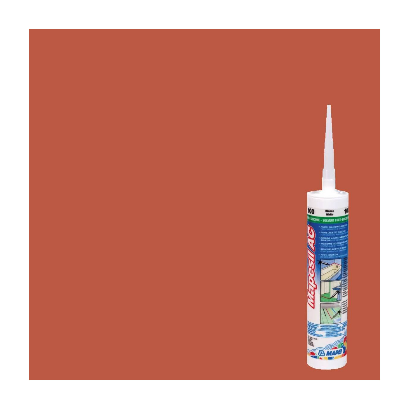 Silikon Mapesil AC Ceglasty 145 310 ml Mapei