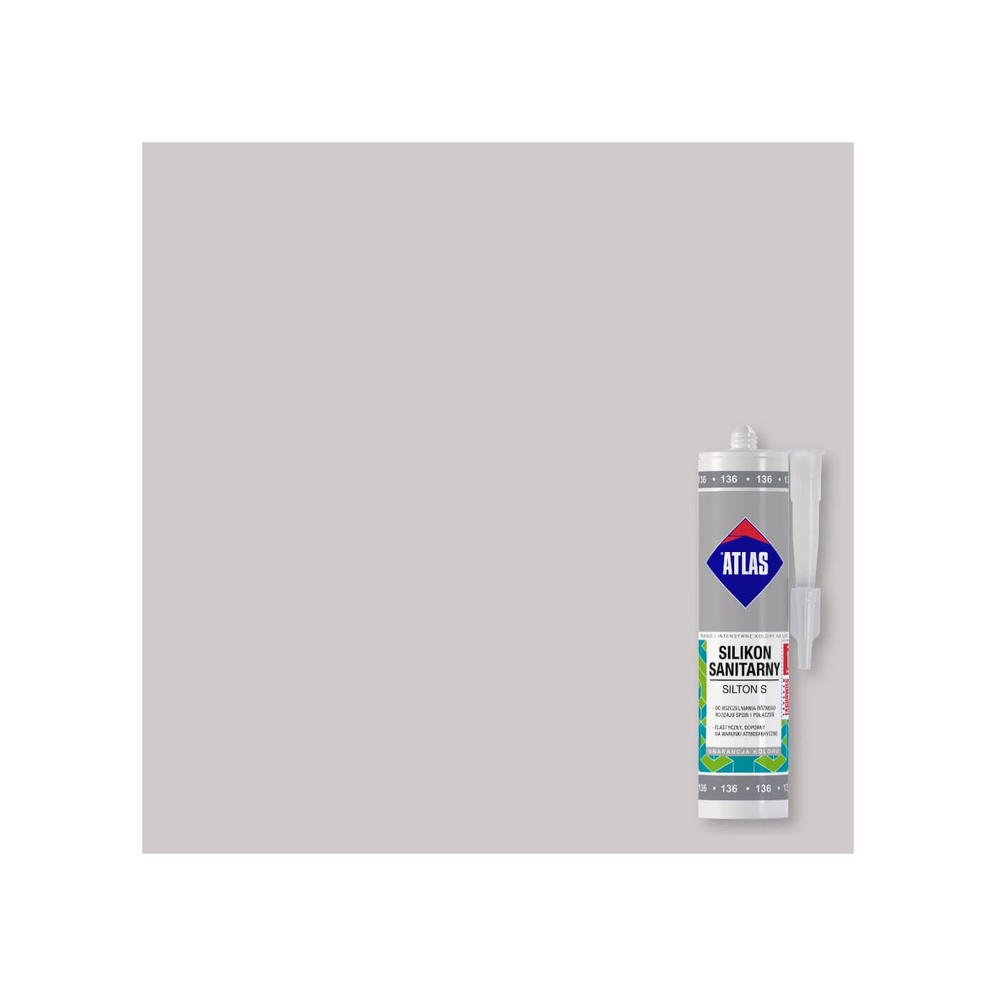 Silikon Sanitarny Silton S Popielaty 202 Atlas