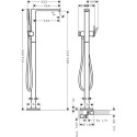 Bateria Wannowa Tecturis E Brąz Szczotkowany 73445140 Hansgrohe