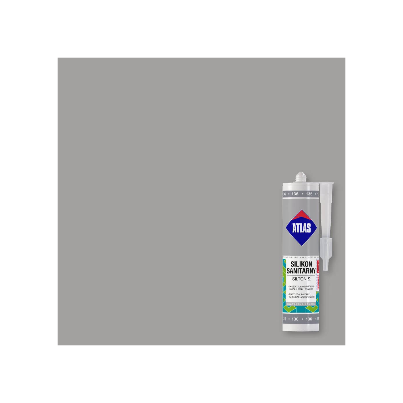 Silikon Sanitarny Silton S Stalowy 203 Atlas