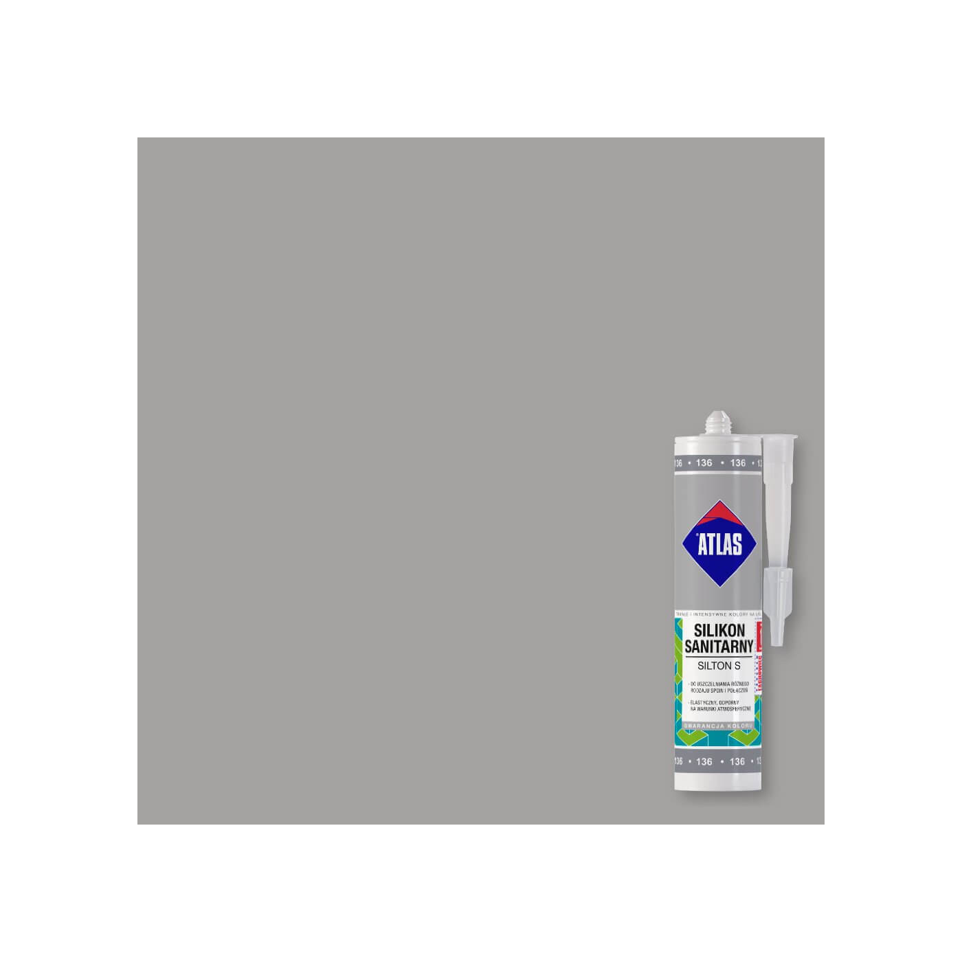 Silikon Sanitarny Silton S Szary 35 Atlas