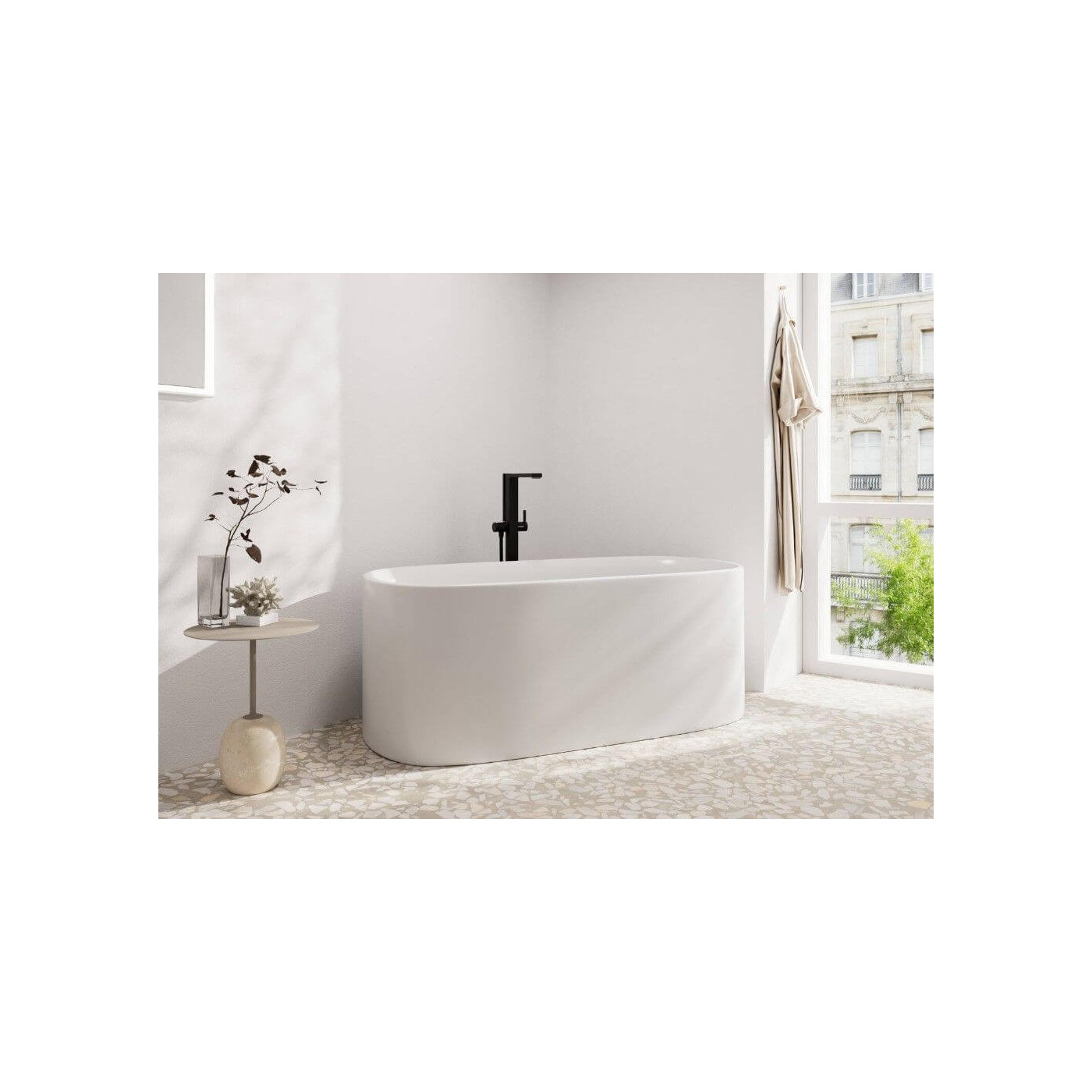 Bateria Wannowa Tecturis E Czarny Mat 73445670 Hansgrohe