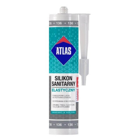 Silikon Sanitarny Elastyczny Beż Pastelowy 280 Ml Atlas