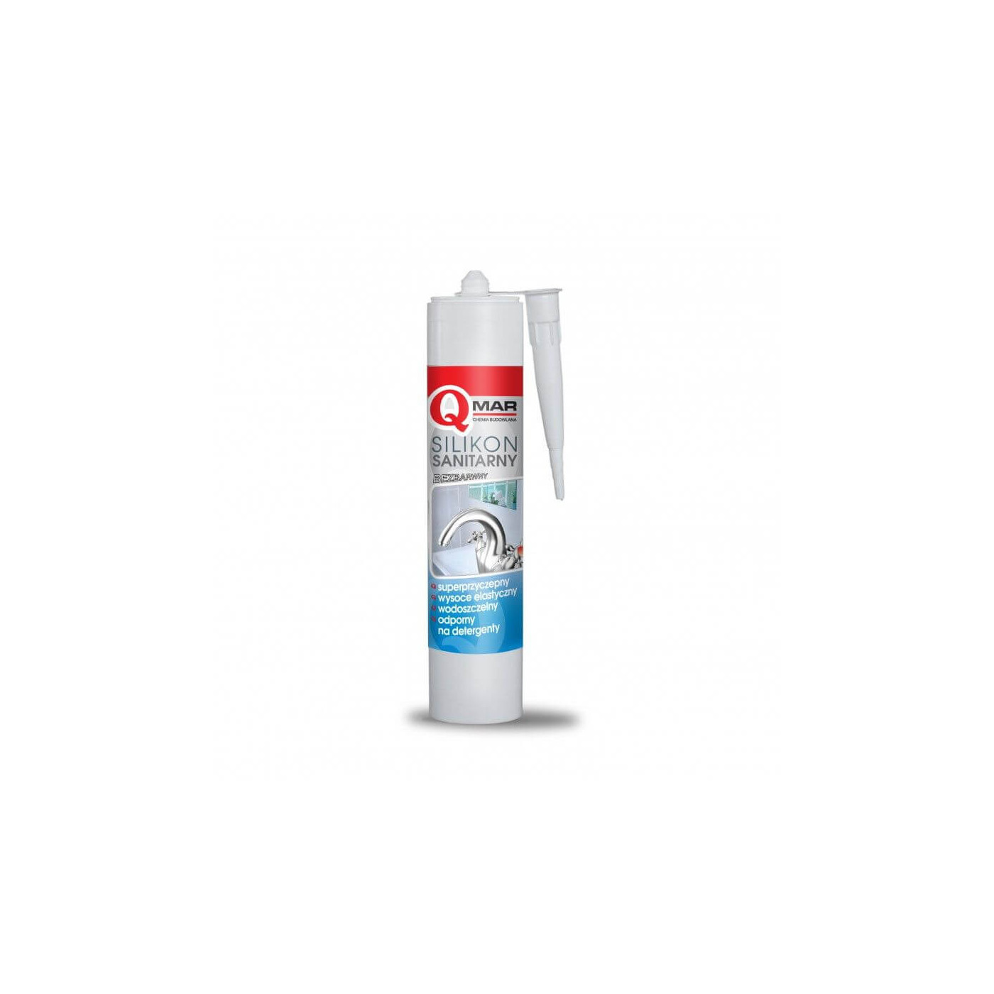 Silikon Sanitarny Bezbarwny 300 ml Qmar