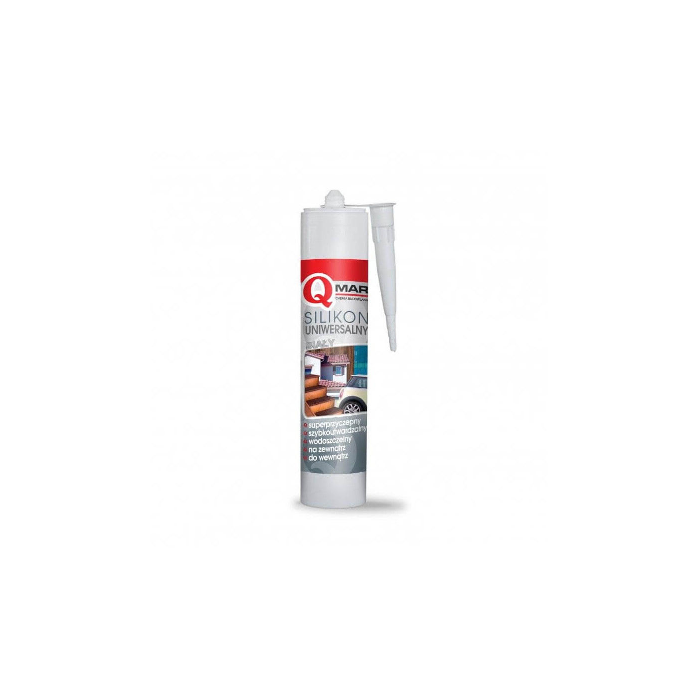Silikon Uniwersalny Biały 300 ml Qmar