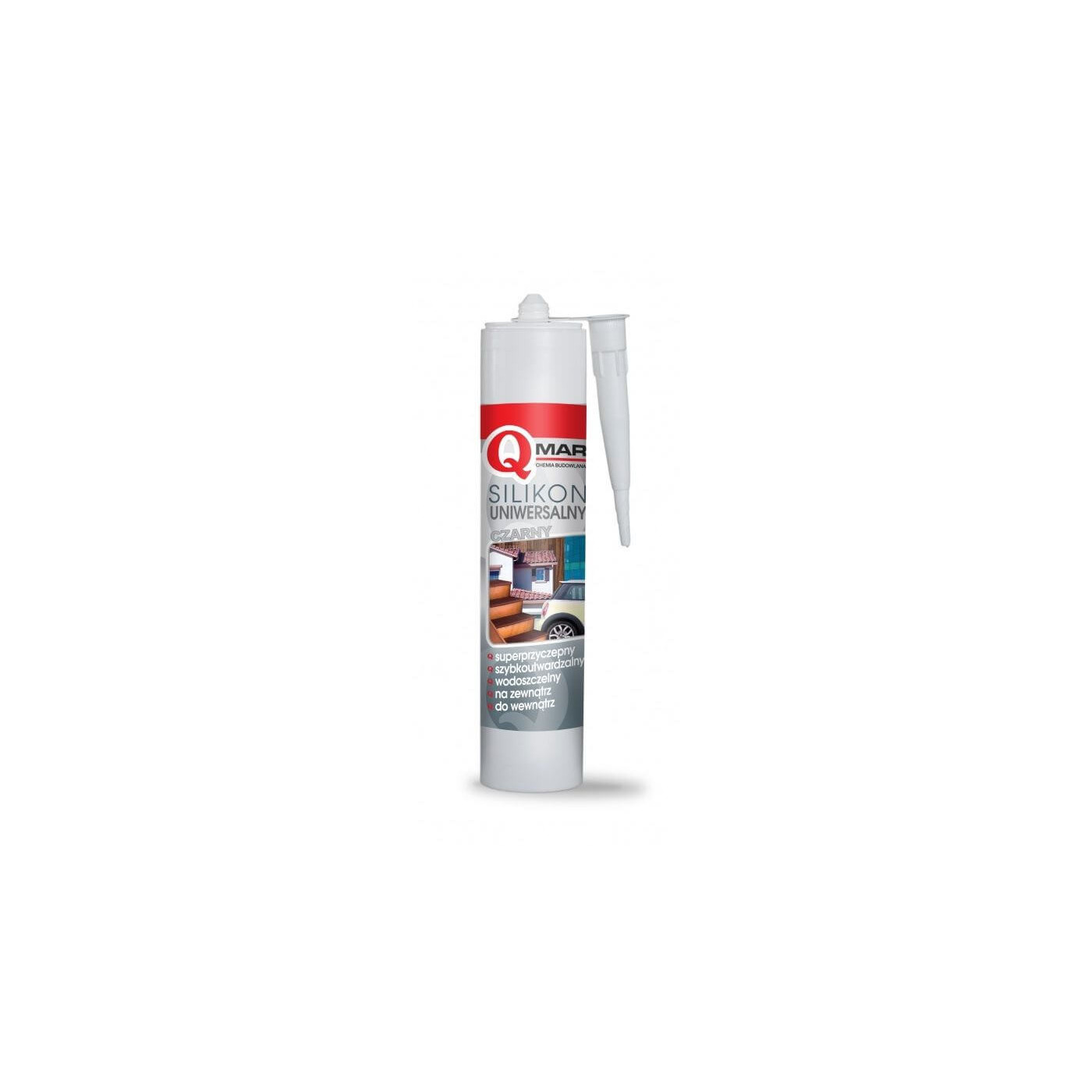 Silikon Uniwersalny Czarny 300 ml Qmar