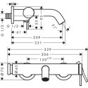 Bateria Wannowa Tecturis S Czarny Mat 73422670 Hansgrohe