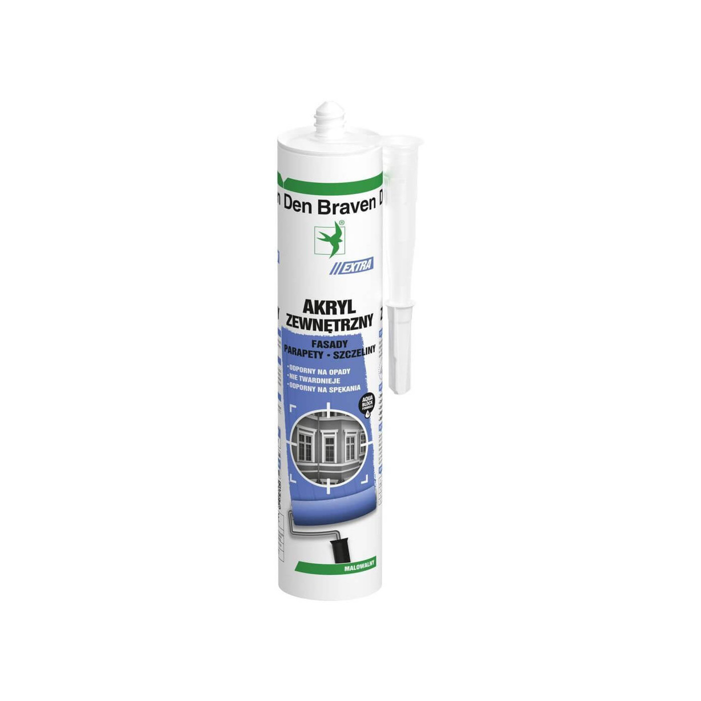 Akryl-Extra Biały 280 ml Den Braven