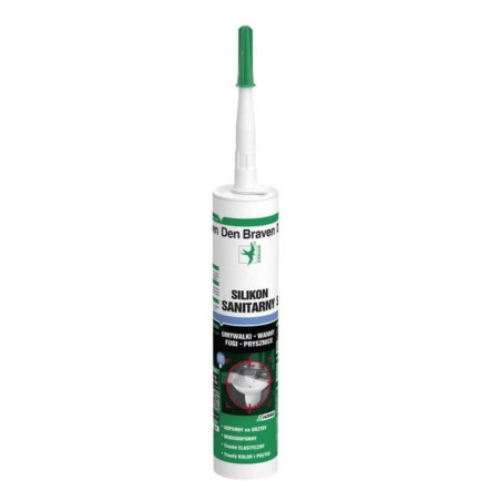 Silikon Sanitarny Biały 280 ml Den Braven